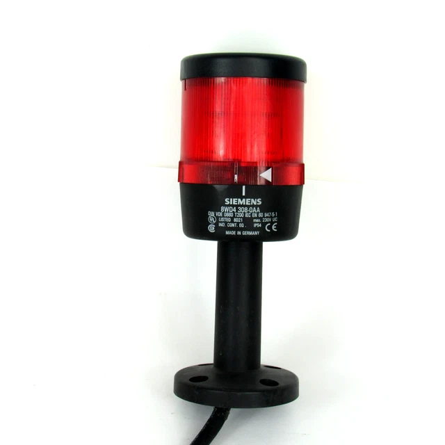 Siemens 8WD4 308-0AA Tube Montage W/8WD4 300-1AB Continu Rouge Pile Lumière,230V