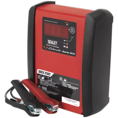 Sealey Schumacher® 15A 12V intelligentes Batterieladegerät - bis zu dreimal schneller 2