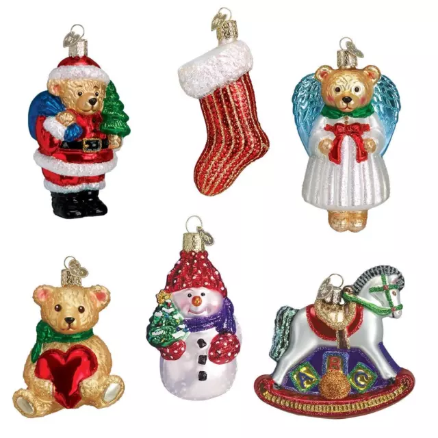 Old World Christmas Child First Christmas Collection Hanging Set of 6 14012-OWC