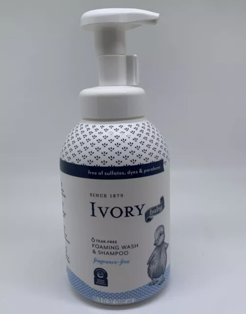 Ivory Baby Foaming Baby Wash & Shampoo Tear & Fragrance Free 16.9 oz