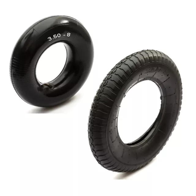 14 Inch Tyre & Inner Tube 3.50-8 350-8 Sack Truck 3.50 - 8 Inch Hand Cart