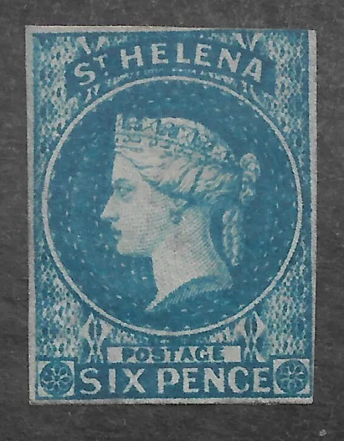 St Helena sg 1 unused with some hinge remains cat £500 mint, £180 used in 2015