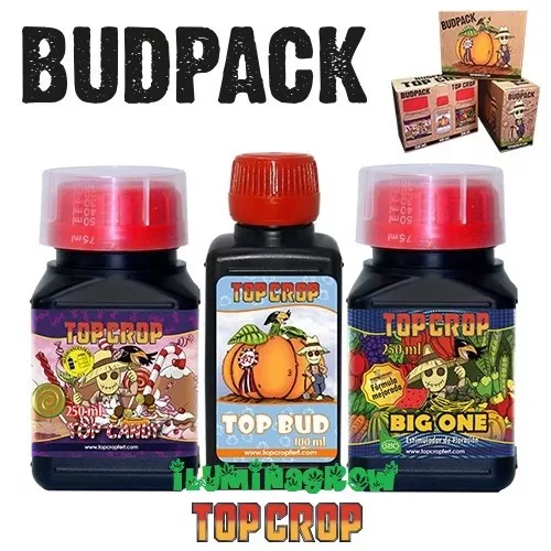 BUDPACK TOP CROP Potencia floracion BIG ONE+TOP CANDY+TOP BUD Abono Fertilizante