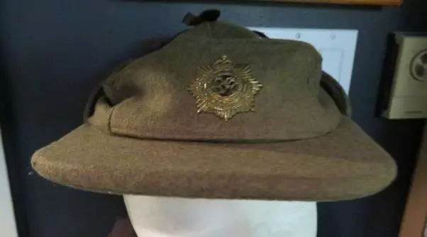 Royal Canadian Army Service Corps WWII/1943 DMC Khaki Wool Winter Cap Size 7