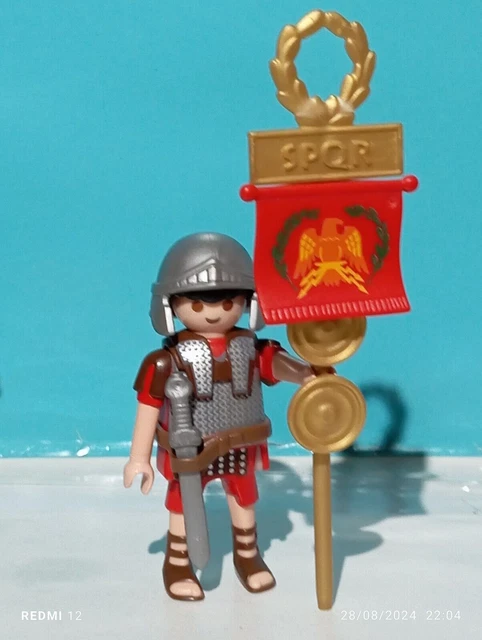 Playmobil - 6490-3 Légionnaires Romains - Emballage Plastique, Pas de boîte en Carton