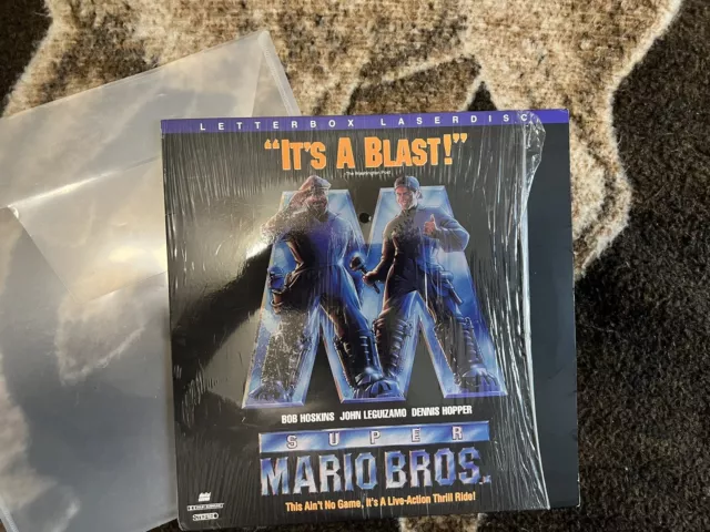 Super Mario Bros (1993) Super Rare Letterbox LaserDisc W/ Sleeve Super Mario Bros (1993) Super Rare Letterbox LaserDisc W/ Sleeve