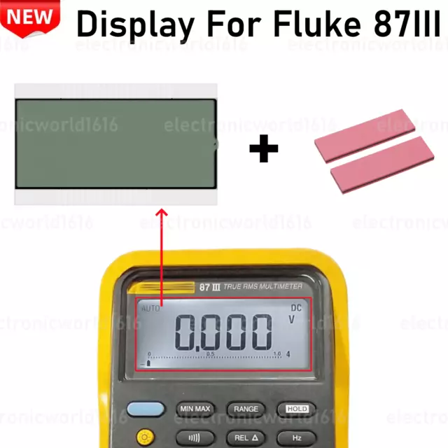 For Fluke 87-3/87 III Digital Portable Multimeter LCD Display Screen Repair Part