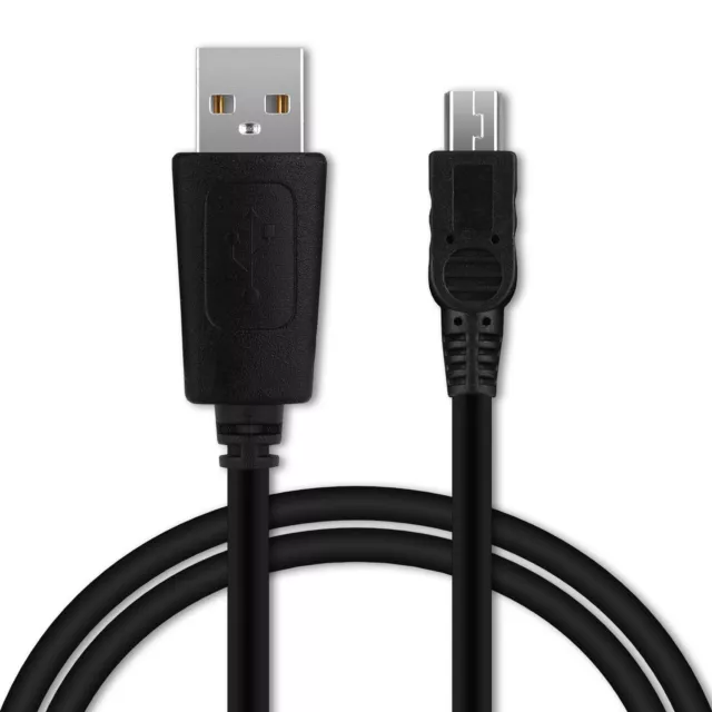USB Kabel für Garmin dezl LGV700 Edge 200 Nüvi 1400 Ladekabel 1A schwarz