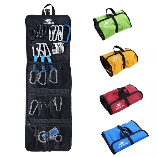 Compact and Practical Carabiner Bag for Easy Rock Climbing Gear Storage