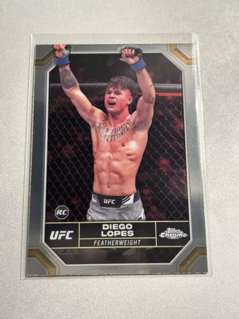 Diego Lopes 2024 Topps Chrome UFC Base Rookie Card