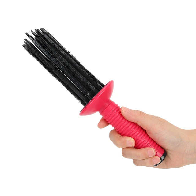 (17 Comb Teeth)2pcs Hair Fluffy Curling Roll Comb AntiSlip Curling Wand TUA