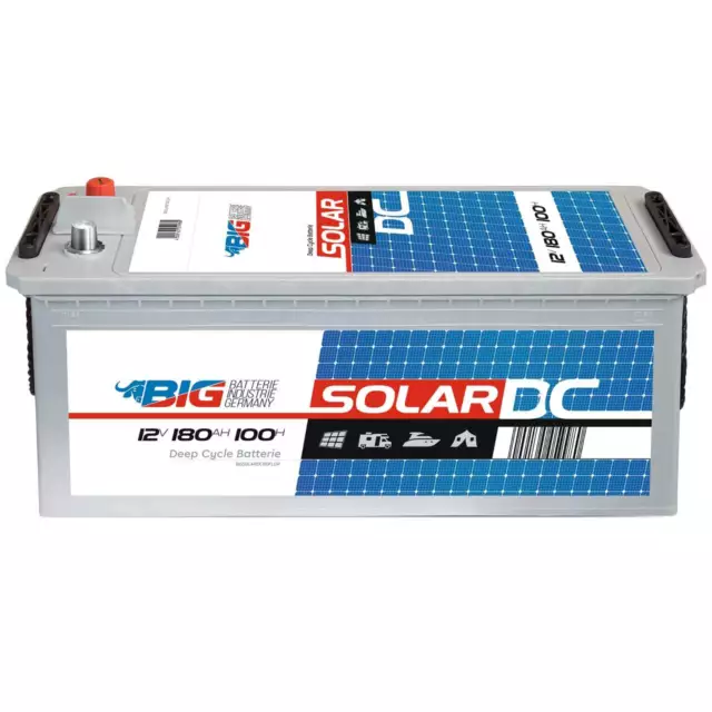 BIG Solarbatterie 12V 180Ah Versorgung Notstrom Windkraft Batterie 200Ah 150Ah