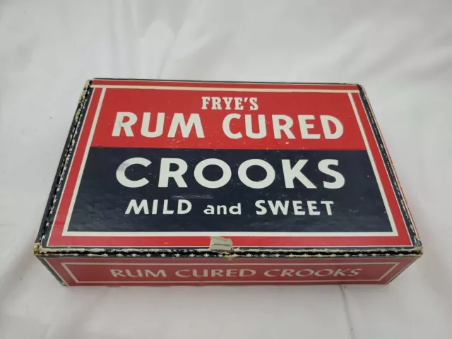 Rum Cured Crooks Cigar Box Vintage Pennsylvania Frye’s