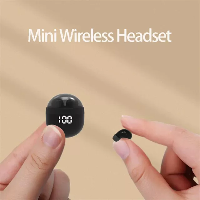 Mini Invisible Sleep Earbuds Bluetooth Headset TWS Sports Wireless Earphones UK