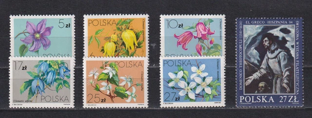 Polen 1984: Mi. Nr. 2906-11; 2912 postfrisch