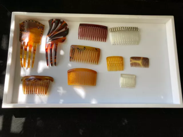Vintage Assortment Of Single Hair Combs
