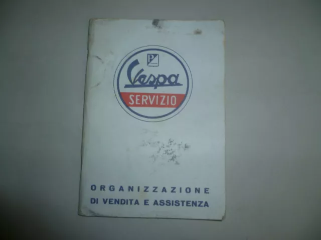 Vespa Piaggio Servizio Organizzazione di vendita e assistenza 1962