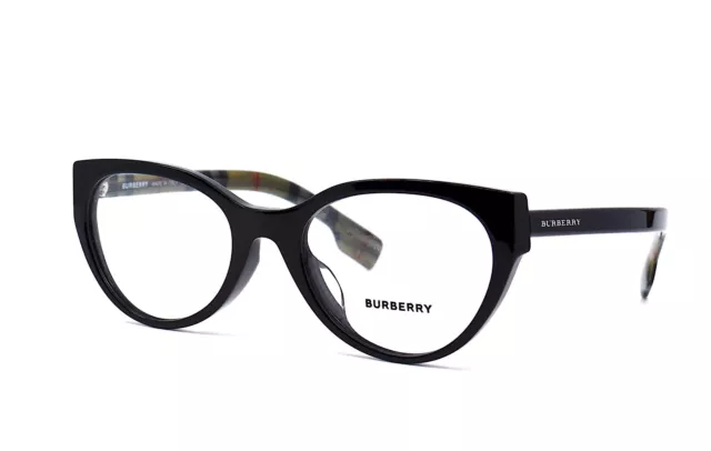 New Burberry Be2289F 3773 Black Authentic Eyeglasses Frame Rx 53-20 3