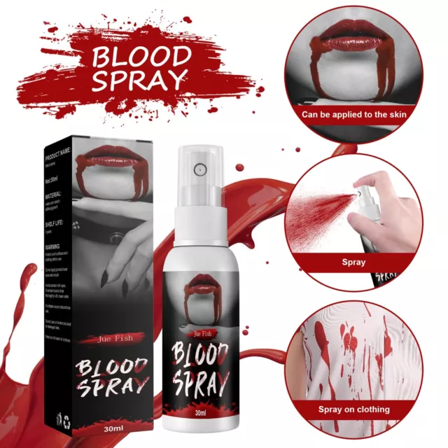 Party Dress for Women Fake Blood Spray Halloween Liquid Blood For Clothes Makeup