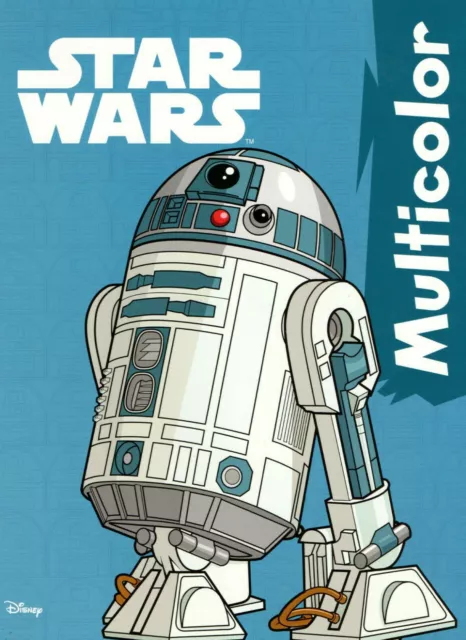 Malbuch Star Wars Multicolor Krieg Sterne Mandala DIN A4 mit 32 farbigen Bildern