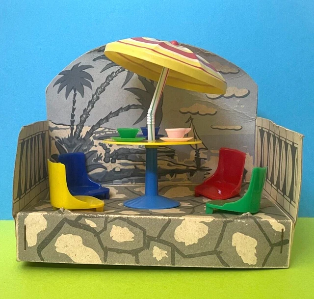 Mobilier Maison De Poupée FRADE - Jouet Ancien Années 1970 (complet En Boîte)