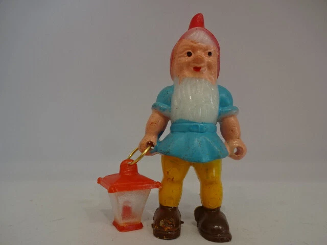 Altfigur 70er Jahre - Sieben Zwerge - Pimpel mit Laterne - Hong Kong Kennung