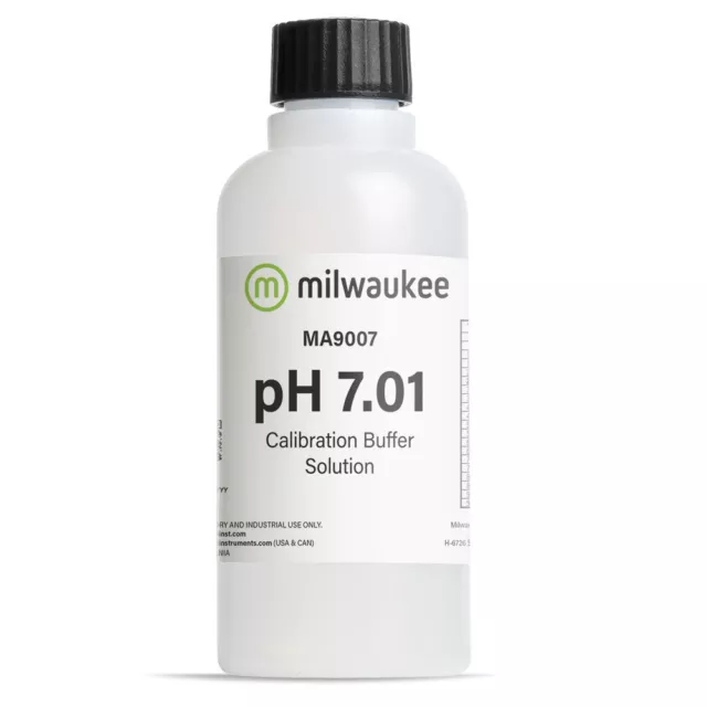 Milwaukee MA9007 pH 7 Buffer Solution 230ml, pH Meter Calibration, Instruments