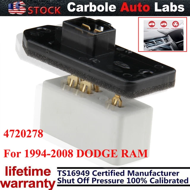 HVAC FAN BLOWER Motor Resistor AC Heater Relay For 19942008 DODGE RAM