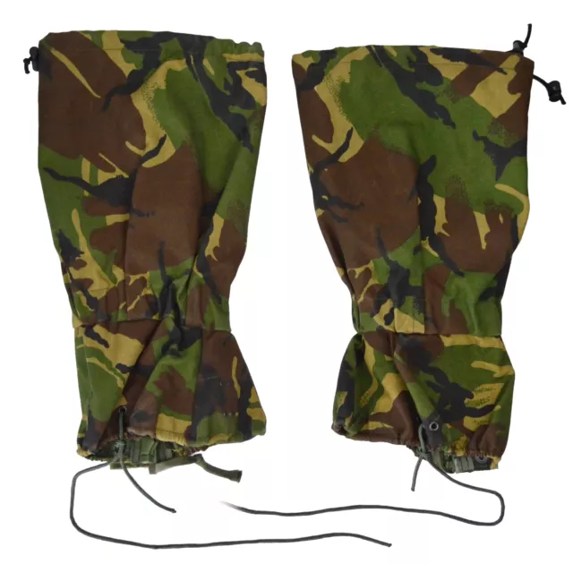 British Army Waterproof Gaiters MK1 GS Woodland DPM Camo Standard Size Grade 1