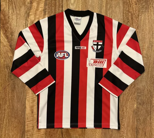 St Kilda Saints AFL Jumper Jersey Long-sleeve Guernsey Piping Hot Men’s Medium