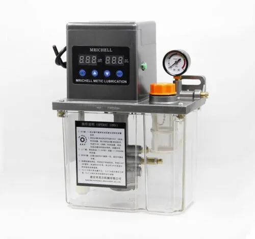 CE Digital electric lubrication pump CNC automatic control gear oil pump 2L 220V
