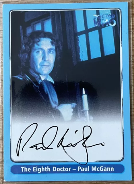 Doctor Dr Who Definitive Collection Series 1 Autograph Card A5 Paul McGann