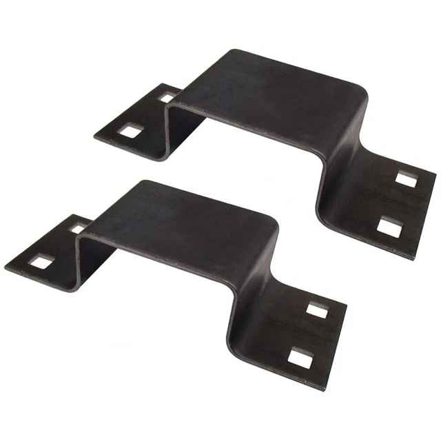 Set of Two 12Ga. Bolt-On Stake Pocket Brackets for Trucks and Trailers B2373G