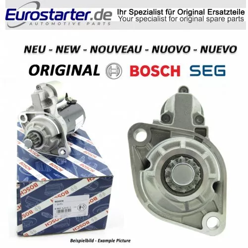 1x Anlasser Bosch SEG Neu Original 0001125605 für Vw Linde H14 H16 H18 H20 H25
