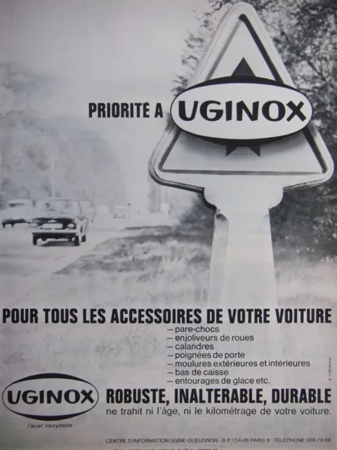 Uginox Stainless Steel Advertising For All Your Car Accessories