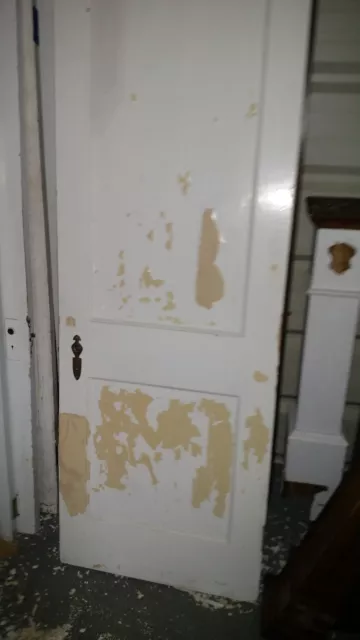Antique Vintage 2 Panel Interior  Door  27 1/4 X 79 1/2  Approx We Ship!!!!!!!!