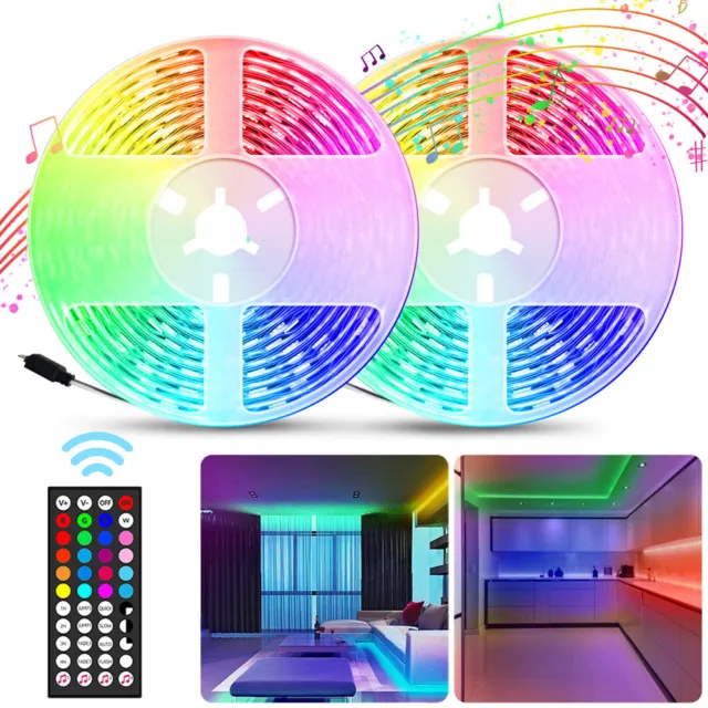 Music Sync LED Strip Lights RGB Flexible Tape Light for Party Home Holiday Decor