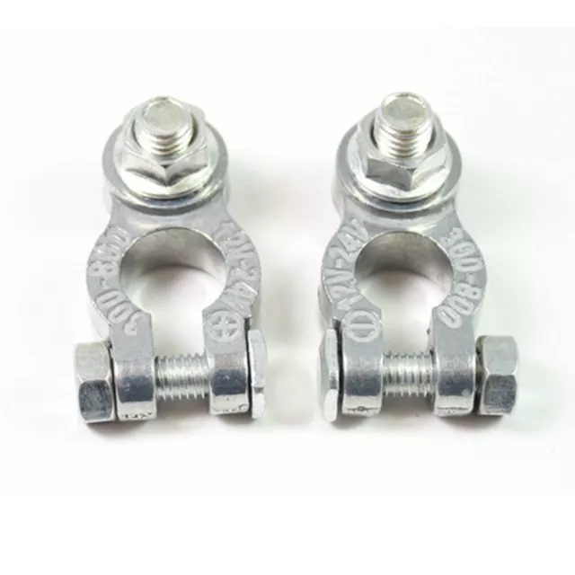 One Pair Stud & Nut Wing nut Post Battery Terminal Connectors Clamps Car Lorry