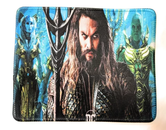 JUSTICE LEAGUE AQUAMAN MOVIE MOUSE PAD 9 X 7inch jason momoa 2019 JLA USA