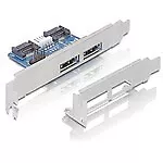 Piastra slot DeLOCK 2x eSATAp 5V/12V interna 1x 9 pin USB, 2x SATA, 1x alimentazione