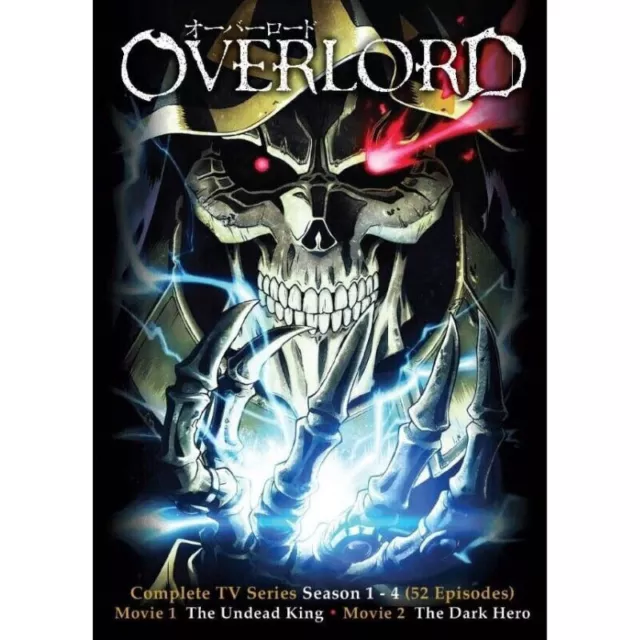 DVD Anime OVERLORD Saison 1+2+3+4 Série complète (1-52 + 2 films) Doublage...