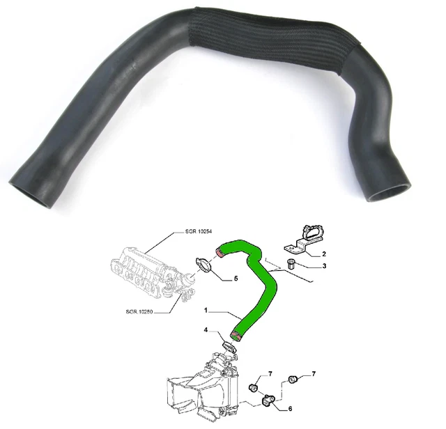 TUBO TURBO PIPE Intercooler Turbina Per Alfa Romeo 147 156 JTD 51702364