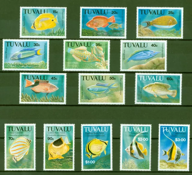 Tuvalu 1992 - Fische - Lippfische Papageifische Gaukler - Nr. 619-32 **