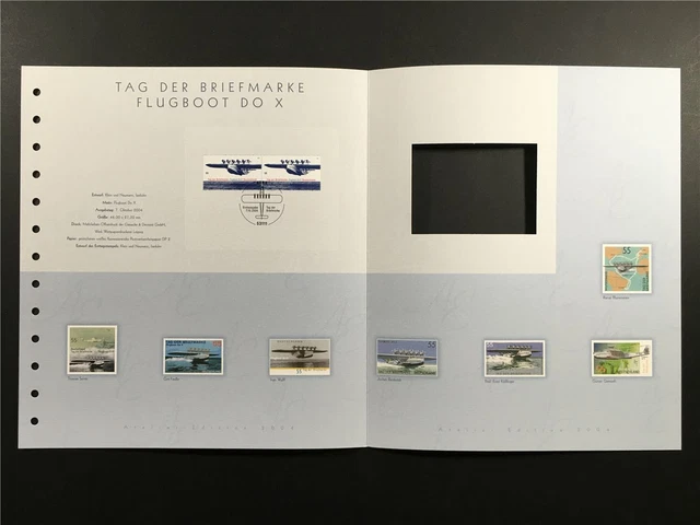 Germany Art-Edition 2004/33 Aviation Flying Boat Do X Plane Unissued Drafts!!