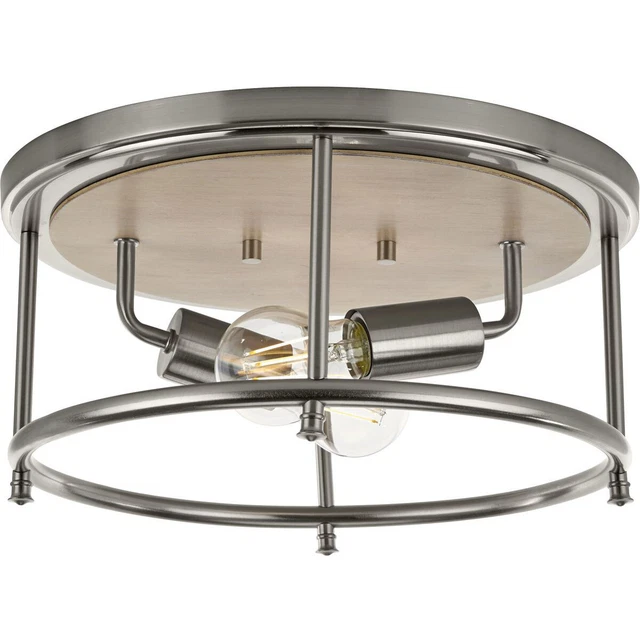 Progress Lighting P350151-009 Durrell Flush Mount Brushed Nickel