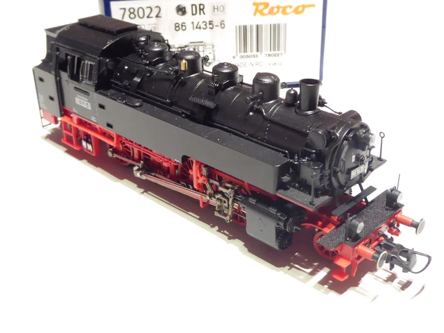 ROCO HO 78022 DR 6 Axle Steam Locomotive 86 1435 6 Black Original ...