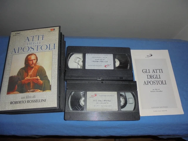 Rossellini "Atti Degli Apostoli" 2 Vhs Elledici Audiovisivi