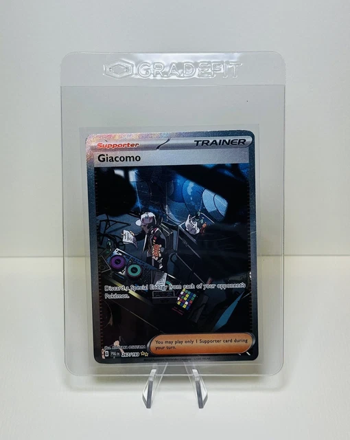 Pokemon TCG Giacomo Full Art Trainer Paldea Evolved English 267/193 Holo Rare