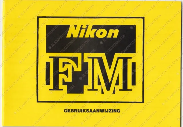 Nikon FM Gebruiksaanwijzing Instruction manual *libretto vintage