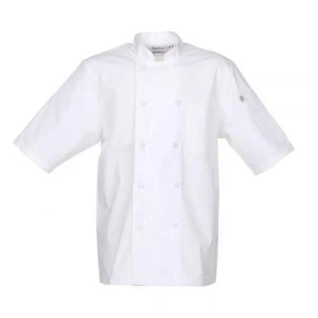CHEF WORKS JLCV-WHT-S Montreal White Chef Coat (S)